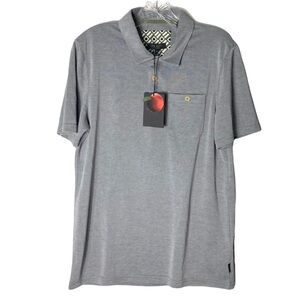 New Ted Baker Polo Shirt 3/M Grey Modal